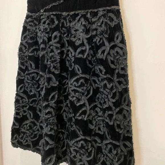 VTG 80s Crushed Velvet Black Sleeveless Party Dress NWT Deadstock - Picture 4 of 11